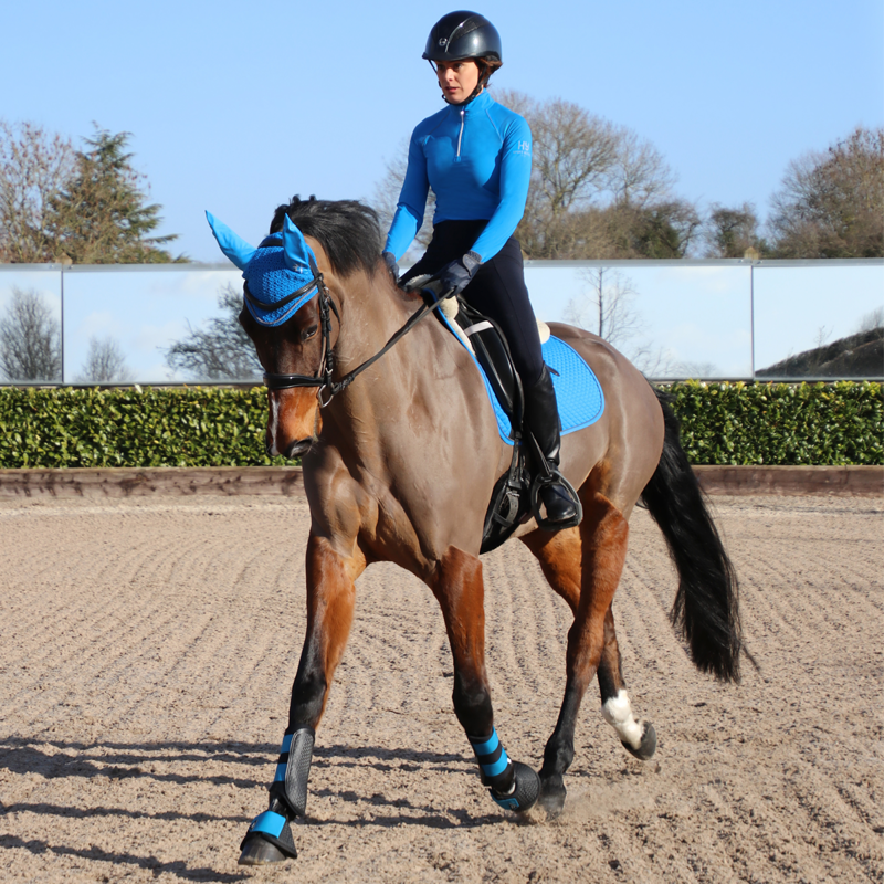 Hy Sport Active Dressage Saddle Pad - Jewel Blue-3